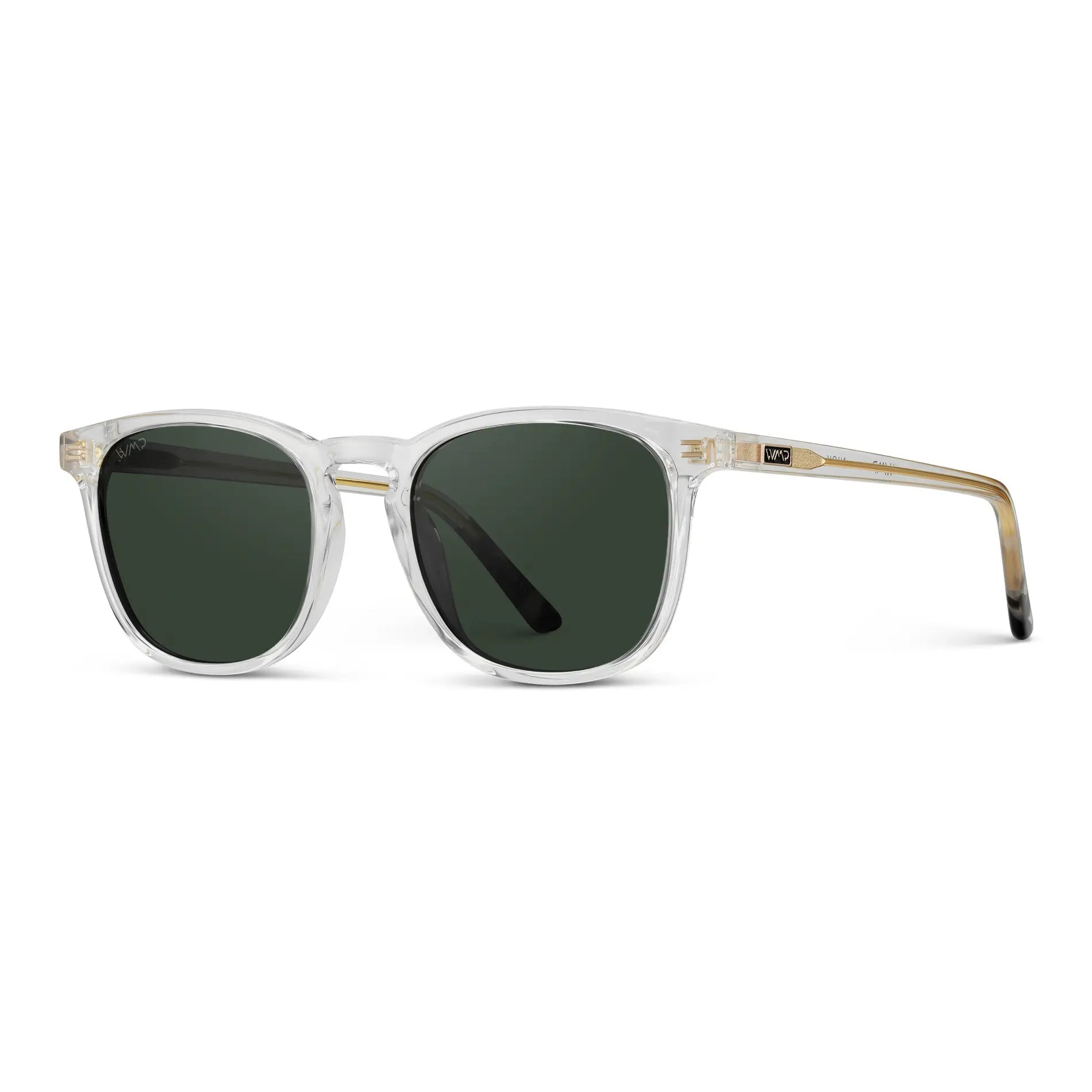 NICK Polarized Men's l Women's Sunglasses in Glossy Clear by WMP Eyewear - PUNCH Watch & Eyewear - WMP Eyewear