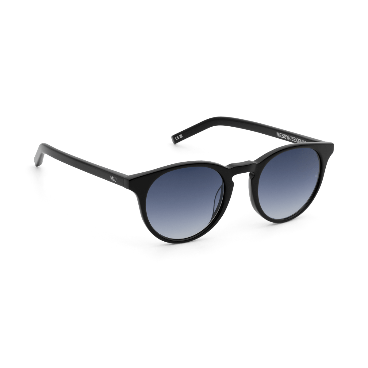 OLO Black Classic Round Acetate Sunglasses fmr Depp by Messy Weekend - PUNCH Watch & Eyewear - MESSY WEEKEND