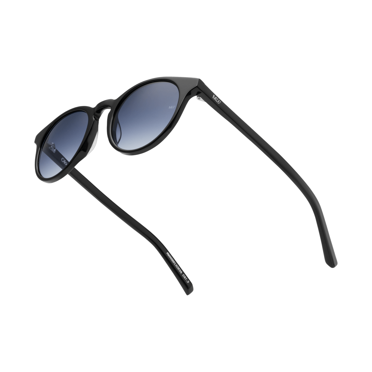 OLO Black Classic Round Acetate Sunglasses fmr Depp by Messy Weekend - PUNCH Watch & Eyewear - MESSY WEEKEND