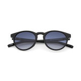 OLO Black Classic Round Acetate Sunglasses fmr Depp by Messy Weekend