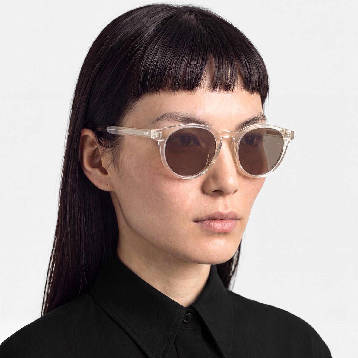 OLO Champagne Classic Round Acetate Sunglasses fmr Depp by Messy Weekend - PUNCH Watch & Eyewear - MESSY WEEKEND