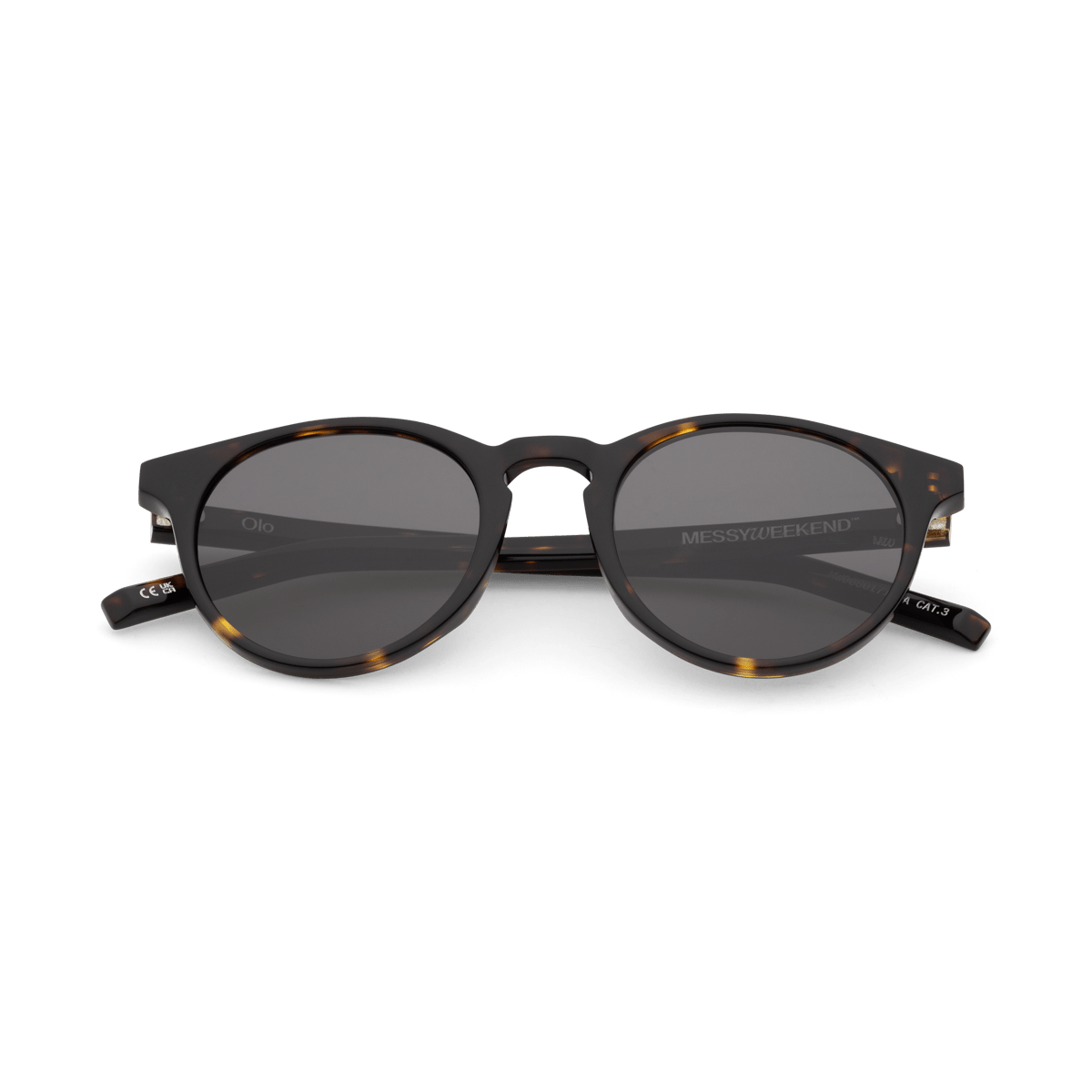 OLO Dark Havana Tortoise Round Acetate Sunglasses fmr Depp by Messy Weekend - PUNCH Watch & Eyewear - MESSY WEEKEND