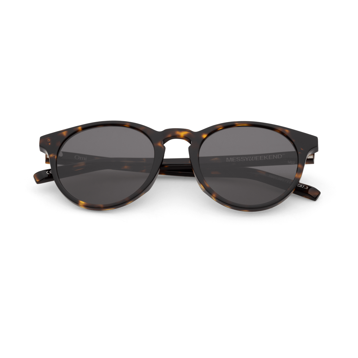 OMI Dark Havana Round Acetate Sunglasses fmr New Depp by Messy Weekend - PUNCH Watch & Eyewear - MESSY WEEKEND