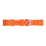 PUNCH SEMPER Orange Rubber Watch Strap, Rose Gold Buckle