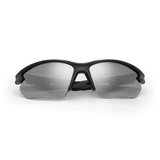 RATE Black Sports Polarised Sunglasses, Silver Mirrored Lens - Messy Weekend