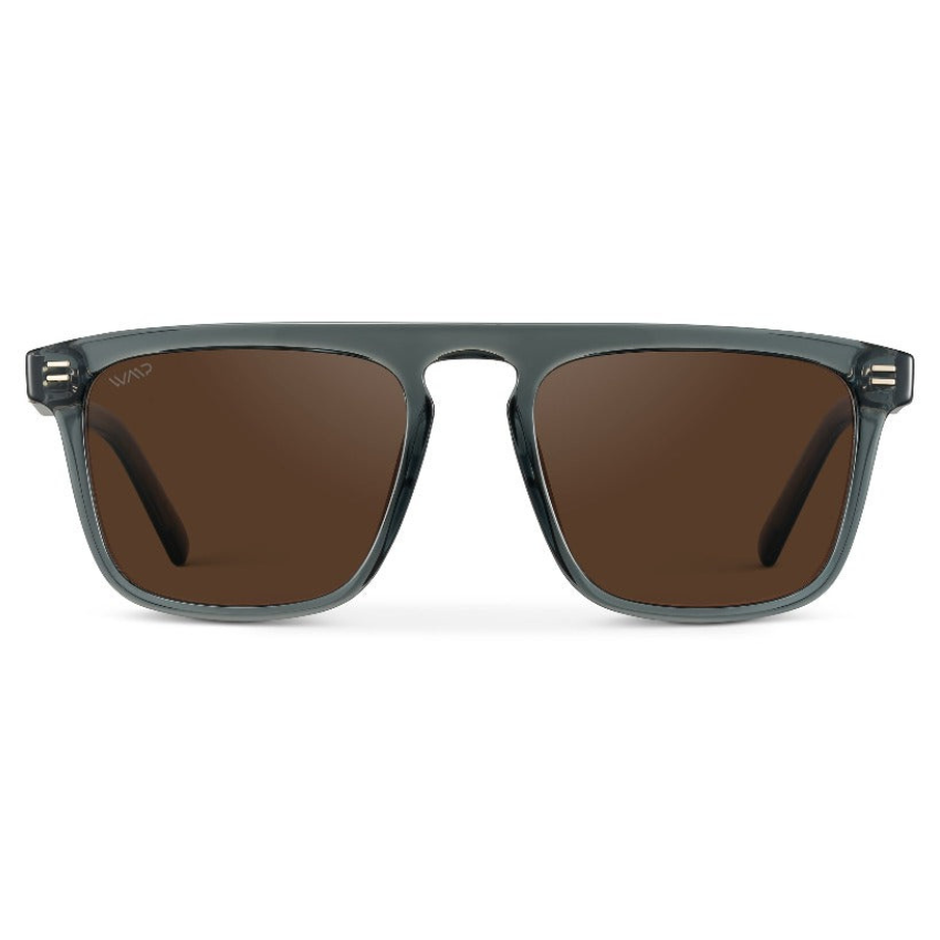 SAWYER Square Men’s Trendy Sunglasses in Nautical Crystal Blue by WMP Eyewear - Punch Watch Design 