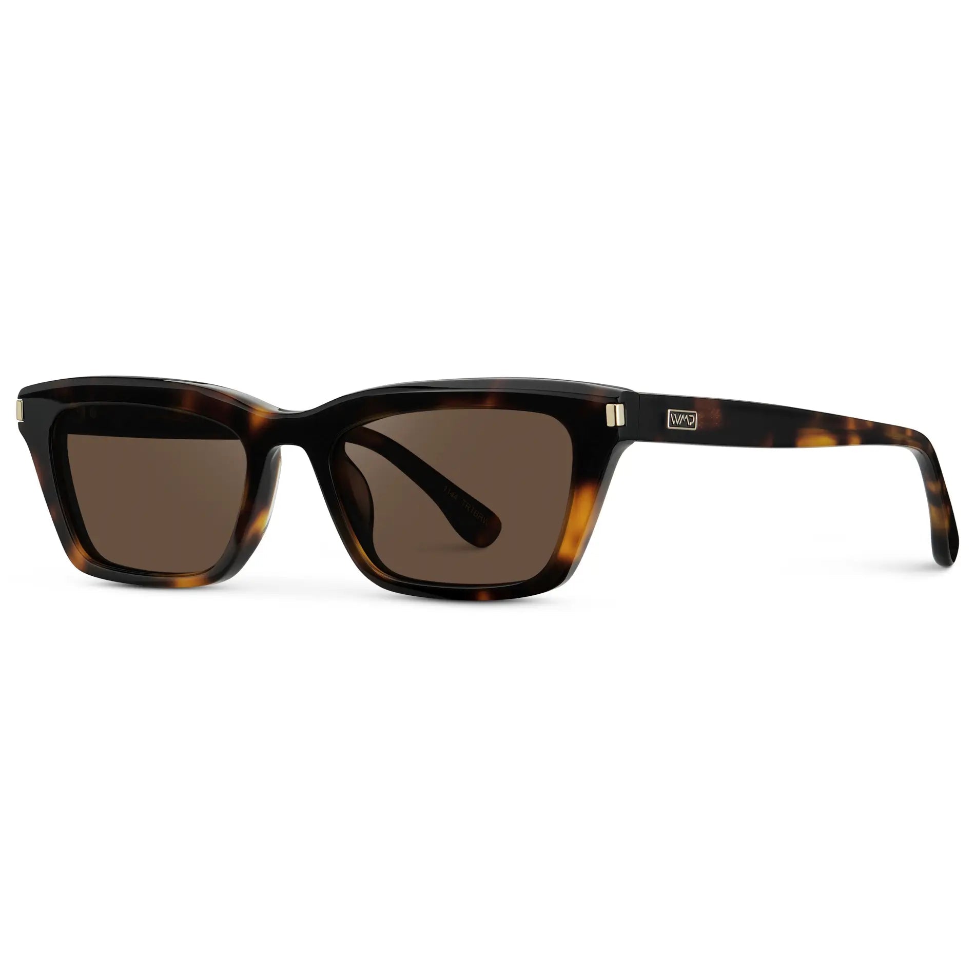 SIENNA Women's Slim Cat - Eye Sunglasses in Brown Tortoise by WMP Eyewear - PUNCH Watch & Eyewear - WMP Eyewear