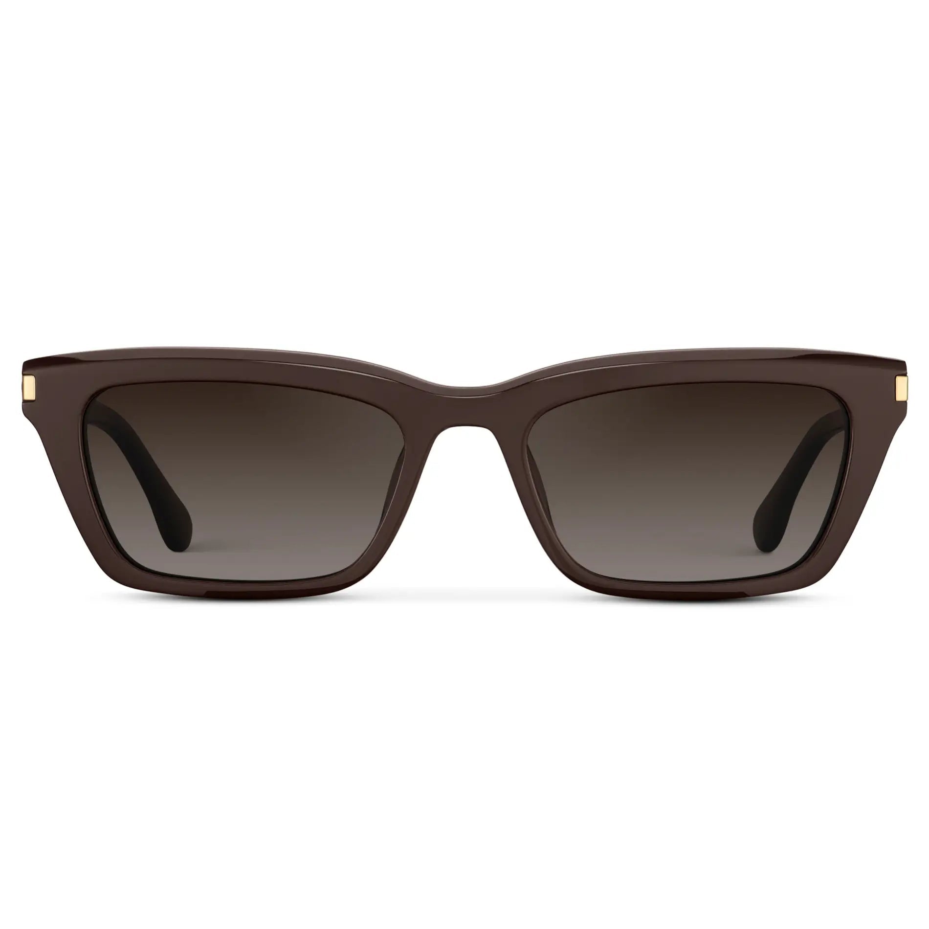 SIENNA Women's Slim Cat - Eye Sunglasses in Mocha Brown by WMP Eyewear - PUNCH Watch & Eyewear - WMP Eyewear