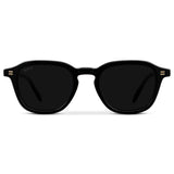 SILAS Polarised Square Sunglasses in Triple Black by WMP Eyewear