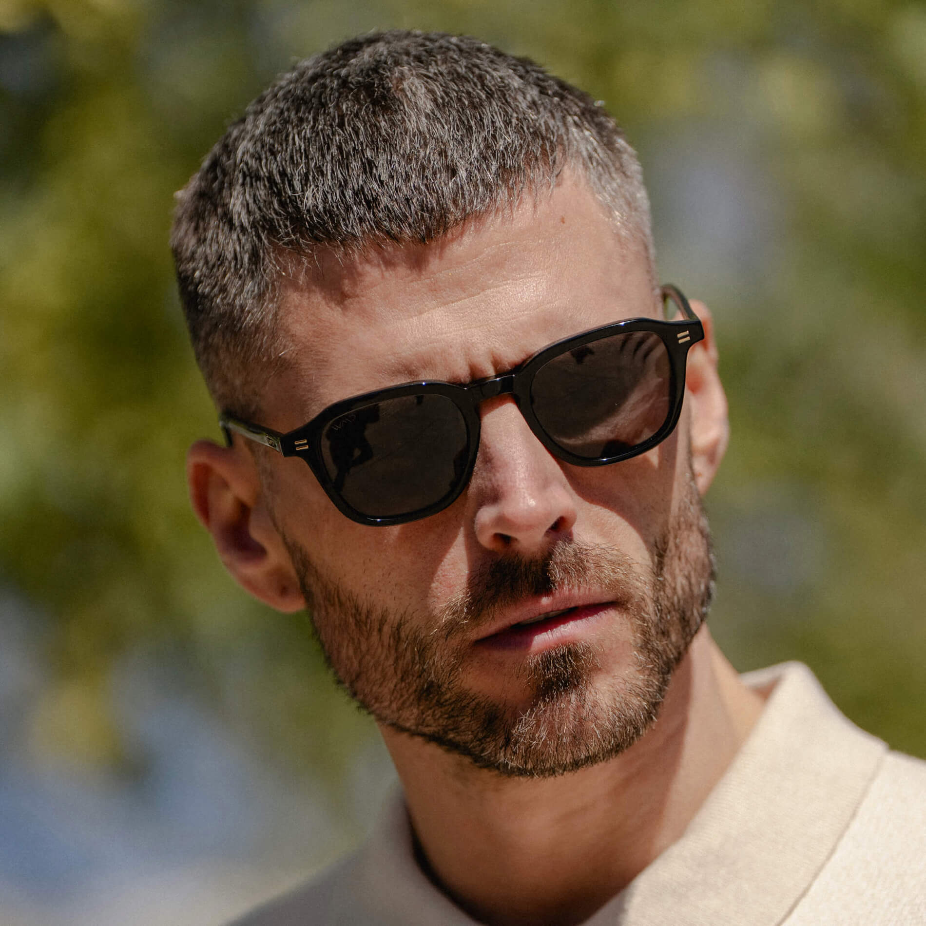 SILAS Polarised Square Sunglasses in Triple Black by WMP Eyewear - PUNCH Watch & Eyewear - WMP Eyewear