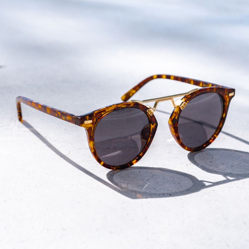 SKYLER Double Bridge Women's Sunglasses in Tortoise by WMP Eyewear - PUNCH Watch & Eyewear - WMP Eyewear