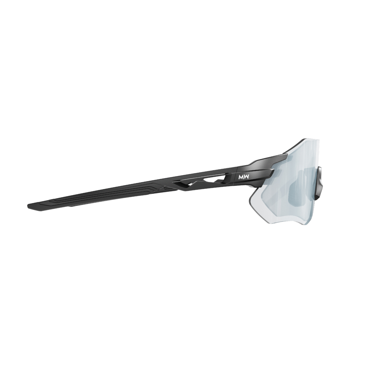 SONIC Black Sports Sunglasses, Silver Mirrored Lens by Messy Weekend - PUNCH Watch & Eyewear - MESSY WEEKEND