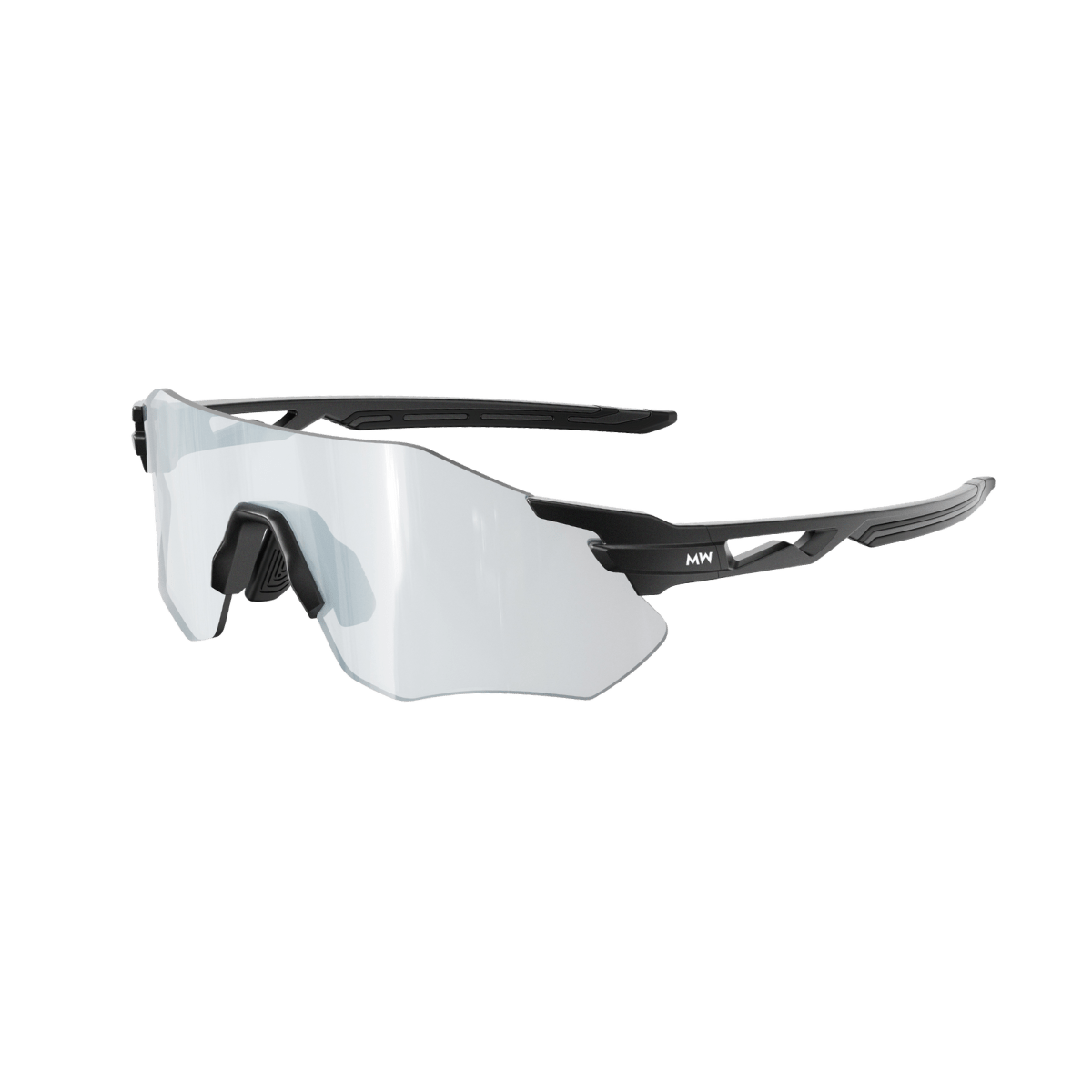SONIC Black Sports Sunglasses, Silver Mirrored Lens by Messy Weekend - PUNCH Watch & Eyewear - MESSY WEEKEND