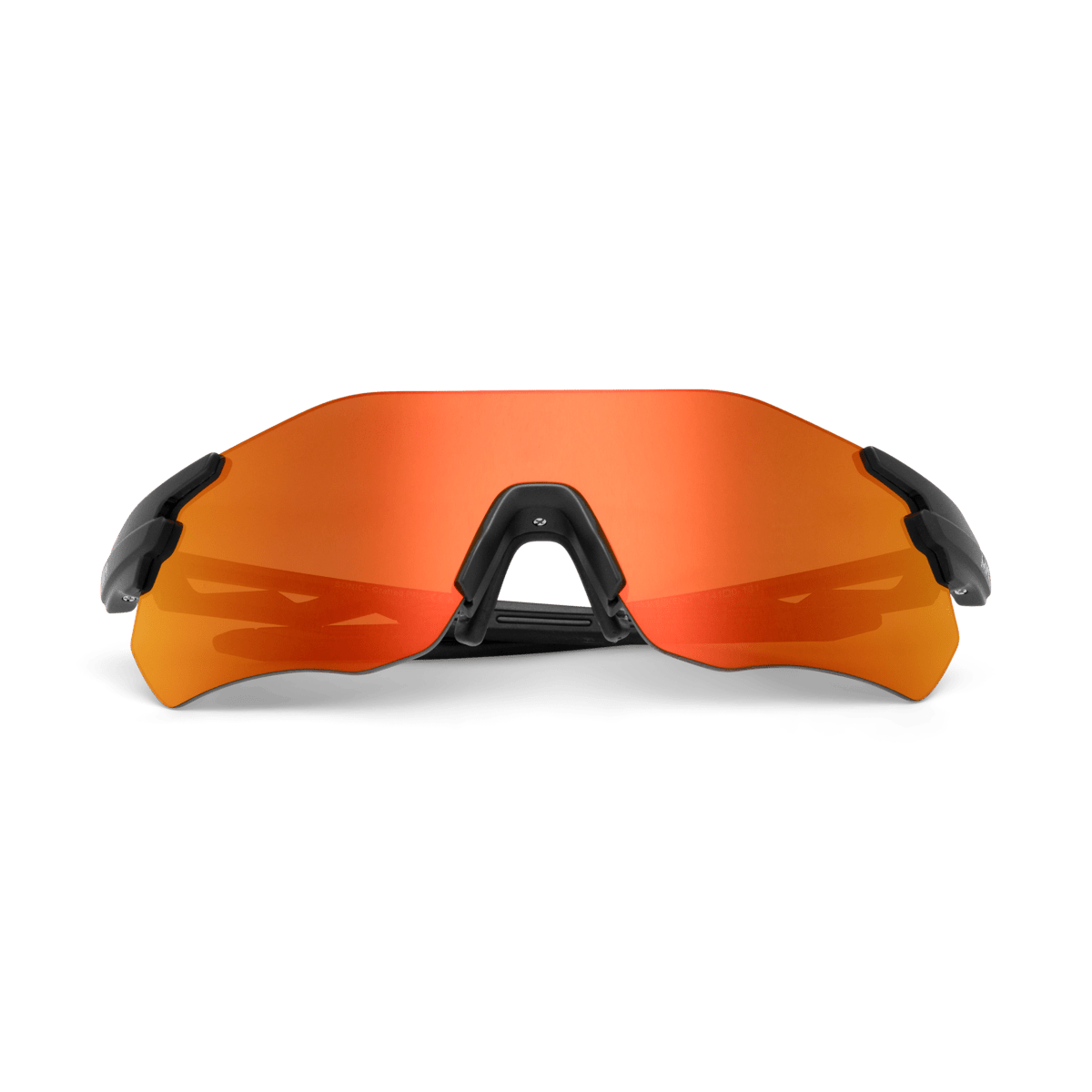SONIC Black Sports Sunglasses, Sunset Orange Lens by Messy Weekend - PUNCH Watch & Eyewear - MESSY WEEKEND