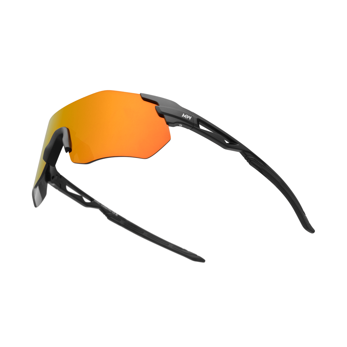 SONIC Black Sports Sunglasses, Sunset Orange Lens by Messy Weekend - PUNCH Watch & Eyewear - MESSY WEEKEND