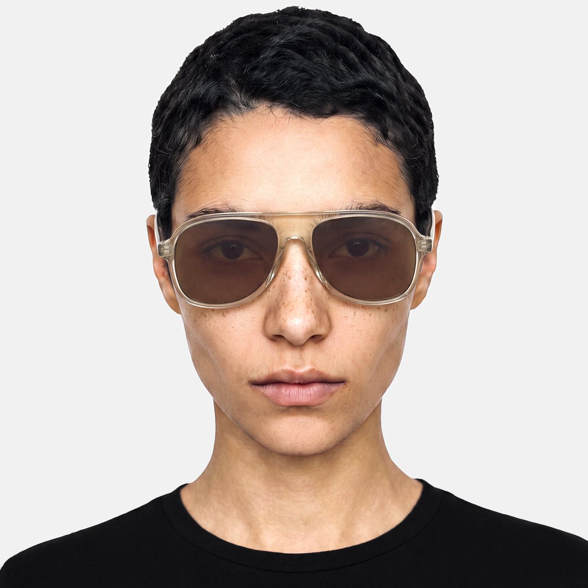 SUMI Oversized Aviator Acetate Sunglasses in Clay by Messy Weekend - PUNCH Watch & Eyewear - MESSY WEEKEND