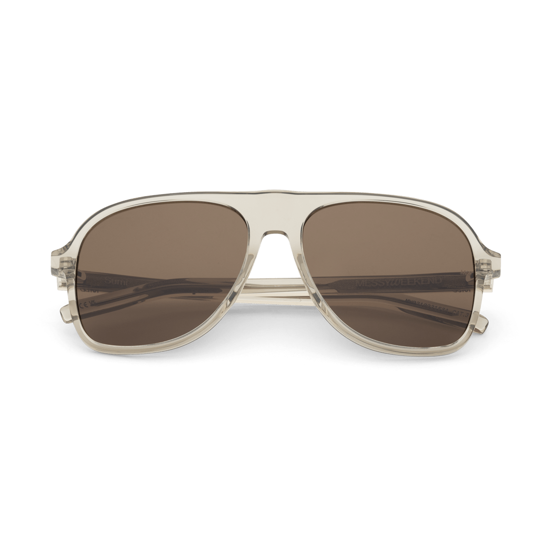 SUMI Oversized Aviator Acetate Sunglasses in Clay by Messy Weekend - PUNCH Watch & Eyewear - MESSY WEEKEND