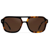 SYDNEY Oversized Aviator Women's Sunglasses in Brown Tortoise by WMP Eyewear