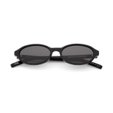 UMA Black Oval Sunglasses by Messy Weekend