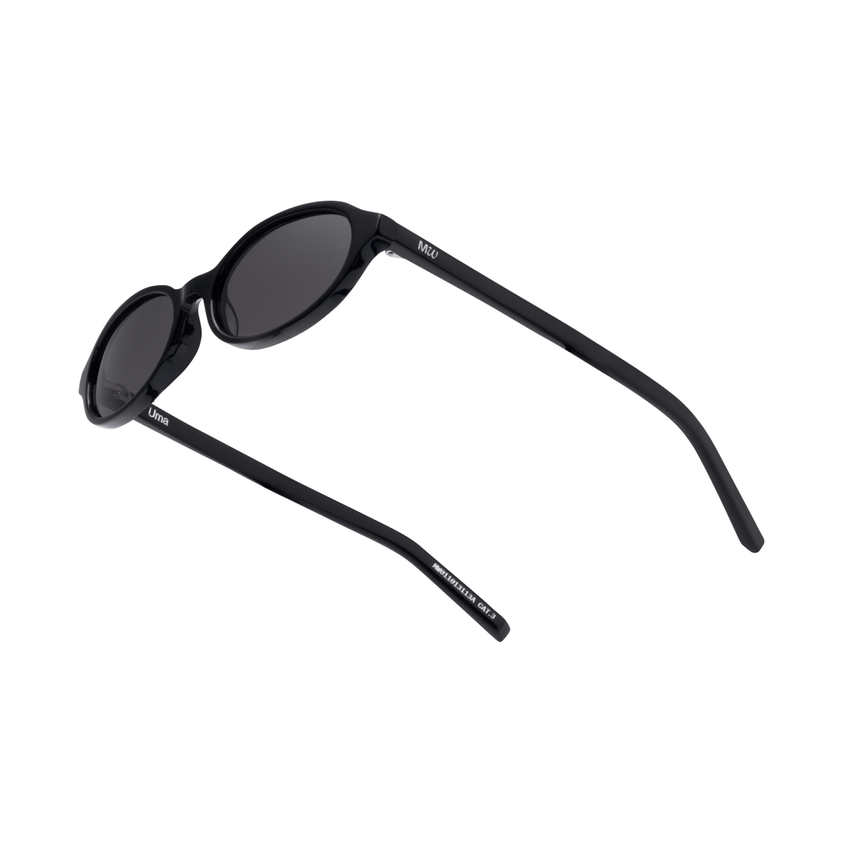 UMA Black Oval Sunglasses by Messy Weekend - PUNCH Watch & Eyewear - MESSY WEEKEND