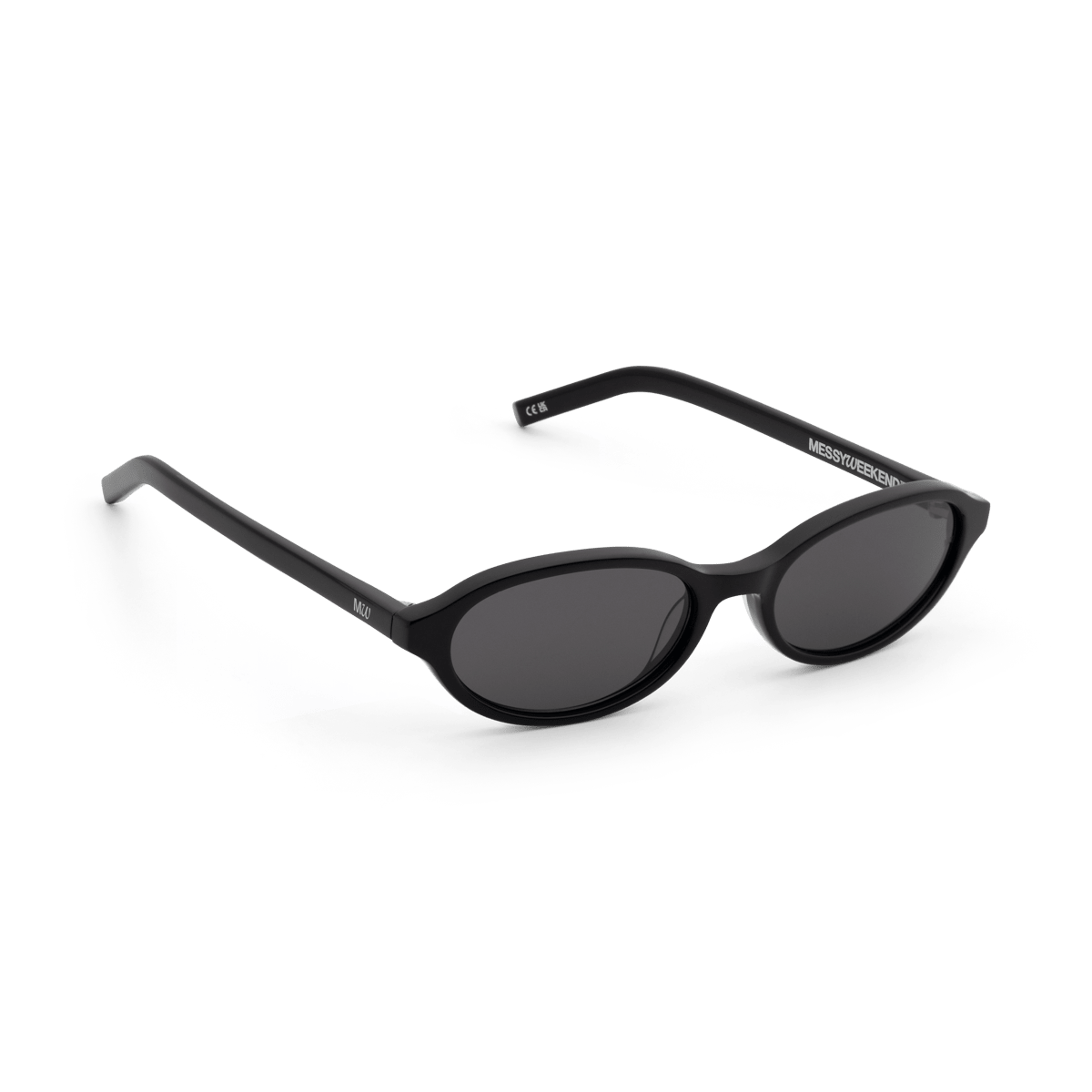 UMA Black Oval Sunglasses by Messy Weekend - PUNCH Watch & Eyewear - MESSY WEEKEND