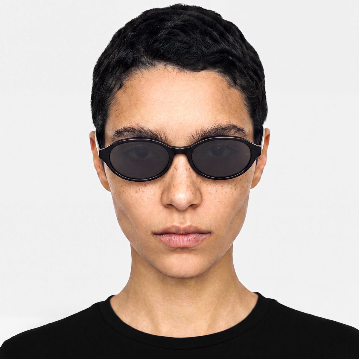 UMA Black Oval Sunglasses by Messy Weekend - PUNCH Watch & Eyewear - MESSY WEEKEND