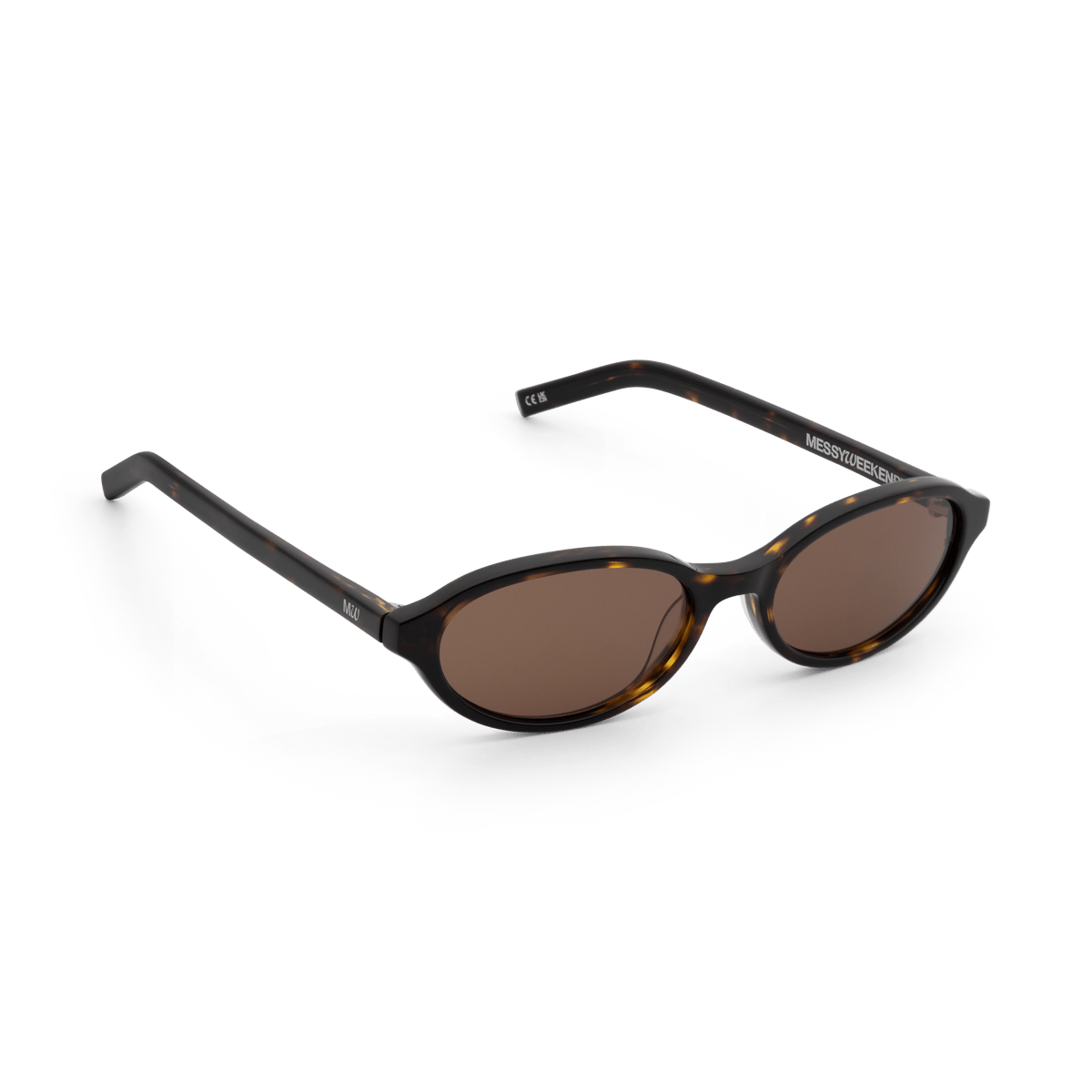 UMA Dark Havana Tortoise Oval Sunglasses by Messy Weekend - PUNCH Watch & Eyewear - MESSY WEEKEND