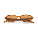 UMA Honey Havana Tortoise Oval Sunglasses by Messy Weekend
