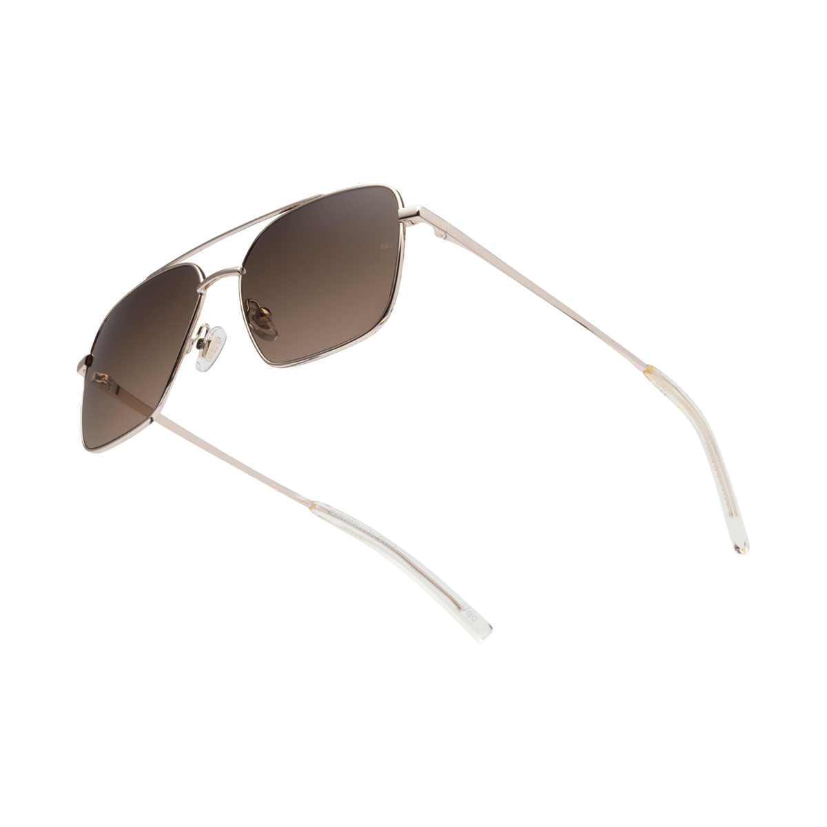 VEO Gold Brown Gradient Navigator Metal Frame Sunglasses by Messy Weekend - PUNCH Watch & Eyewear - MESSY WEEKEND