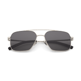 VEO Silver Navigator Metal Frame Sunglasses by Messy Weekend