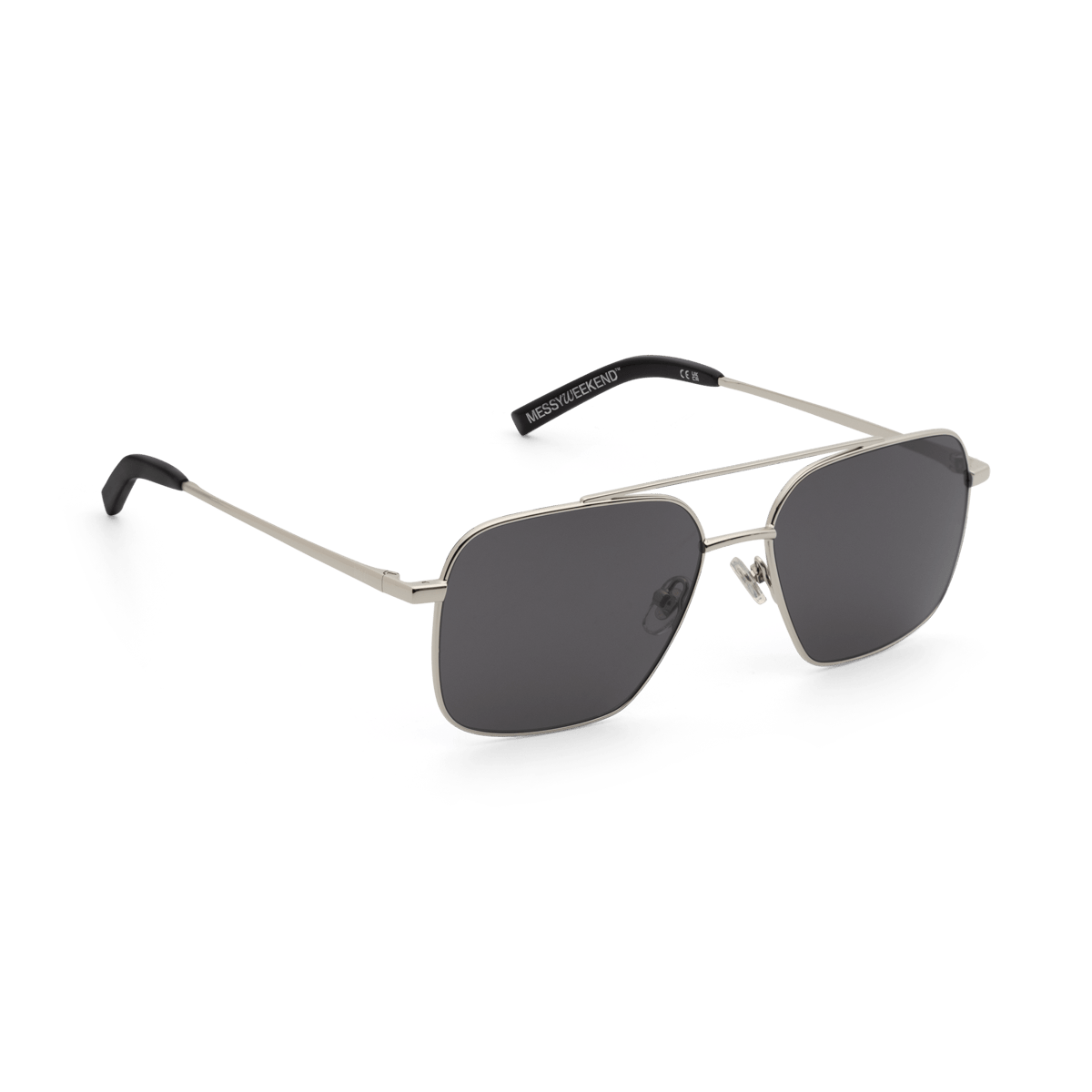 VEO Silver Navigator Metal Frame Sunglasses by Messy Weekend - PUNCH Watch & Eyewear - MESSY WEEKEND
