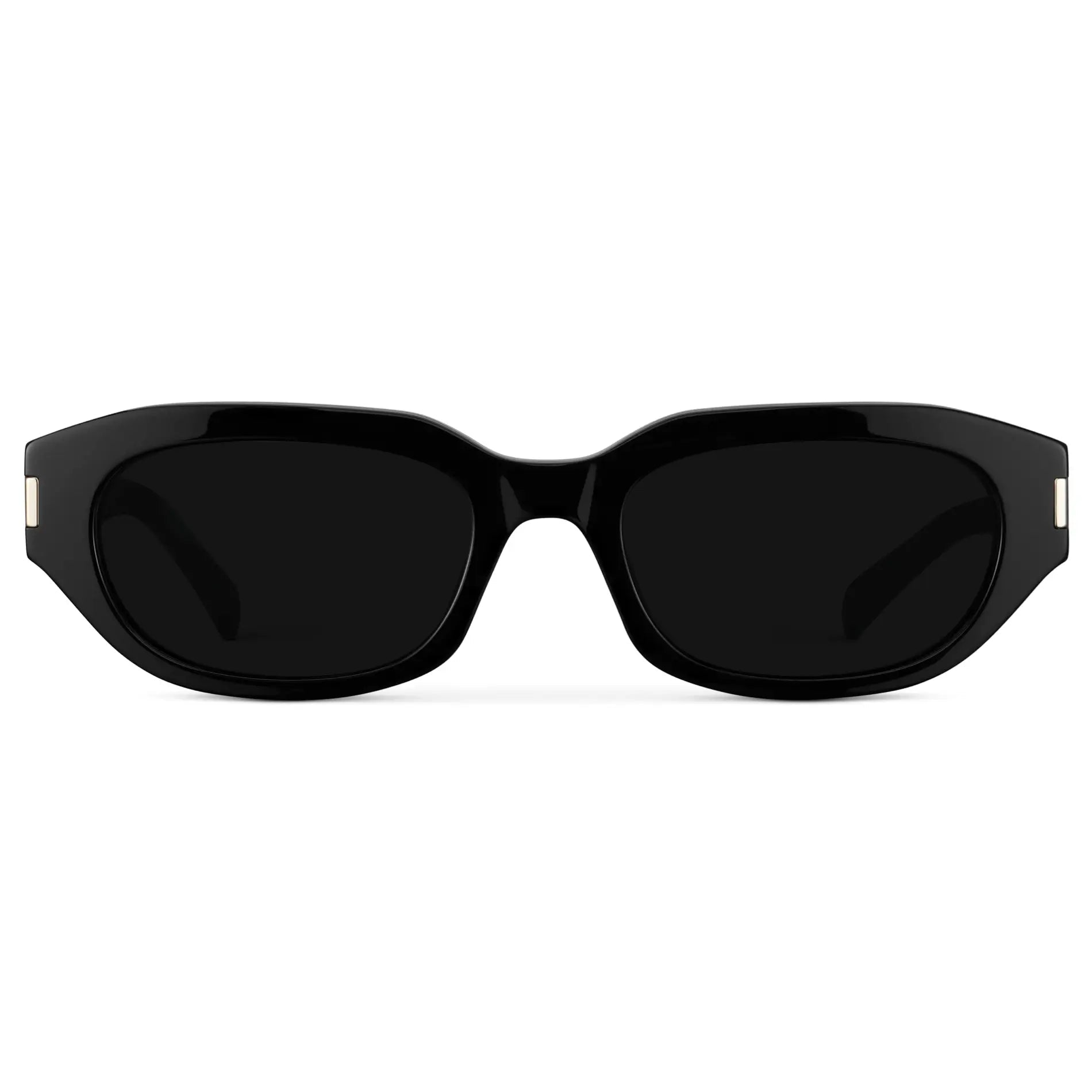 VERA Women's Oval Polarised Sunglasses in Triple Black by WMP Eyewear - PUNCH Watch & Eyewear - WMP Eyewear