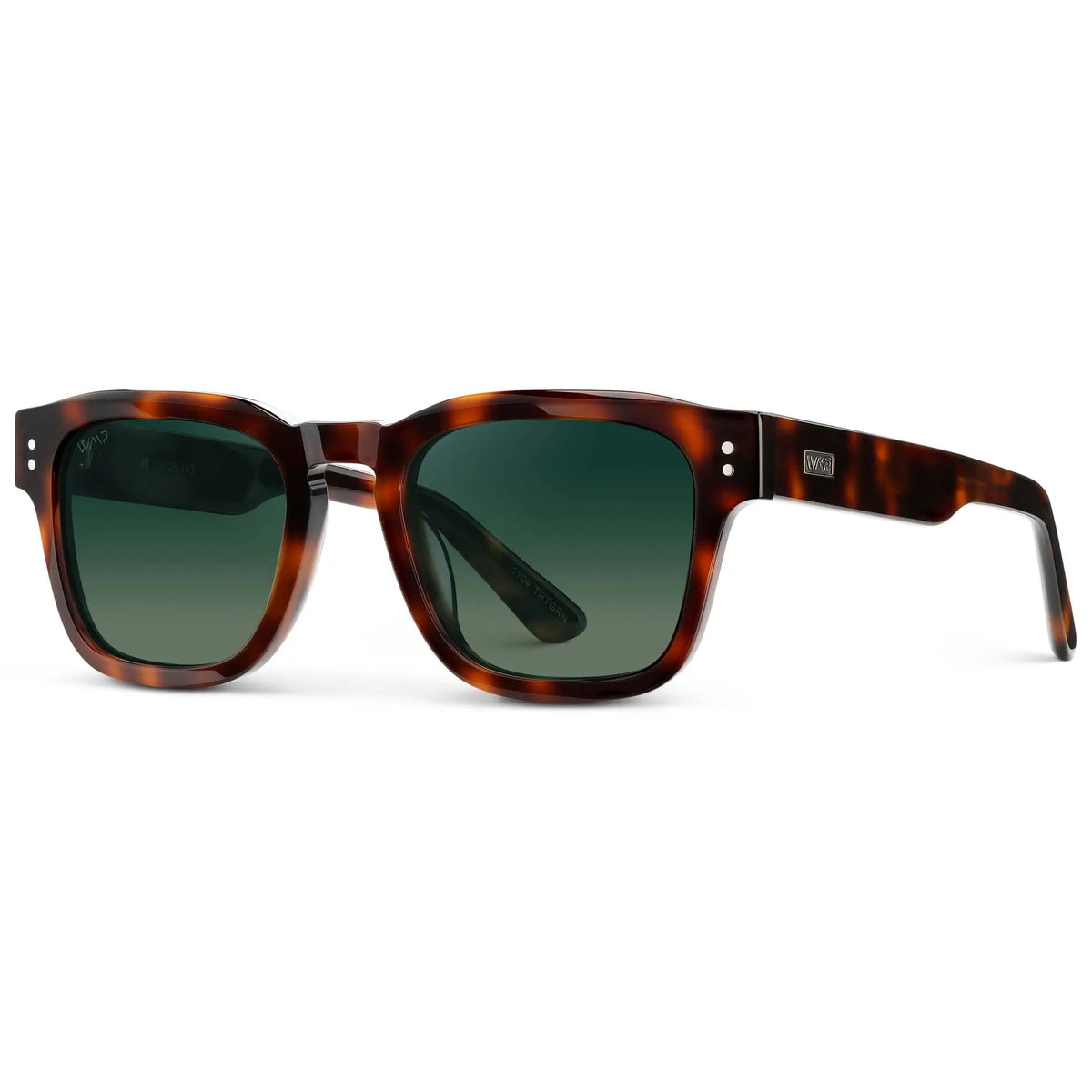 WAYNE Men's Bold Rectangular Polarised Sunglasses in Havana Tortoise by WMP Eyewear - PUNCH Watch & Eyewear - WMP Eyewear