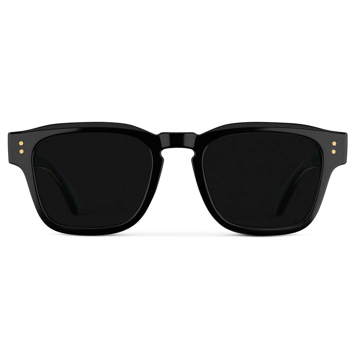 WAYNE Men's Bold Rectangular Polarised Sunglasses in Triple Black by WMP Eyewear - PUNCH Watch & Eyewear - WMP Eyewear