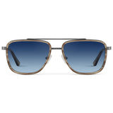 WESTON Polarised Flat-Top Aviator Sunglasses For Men - Timber Brown l WMP Eyewear