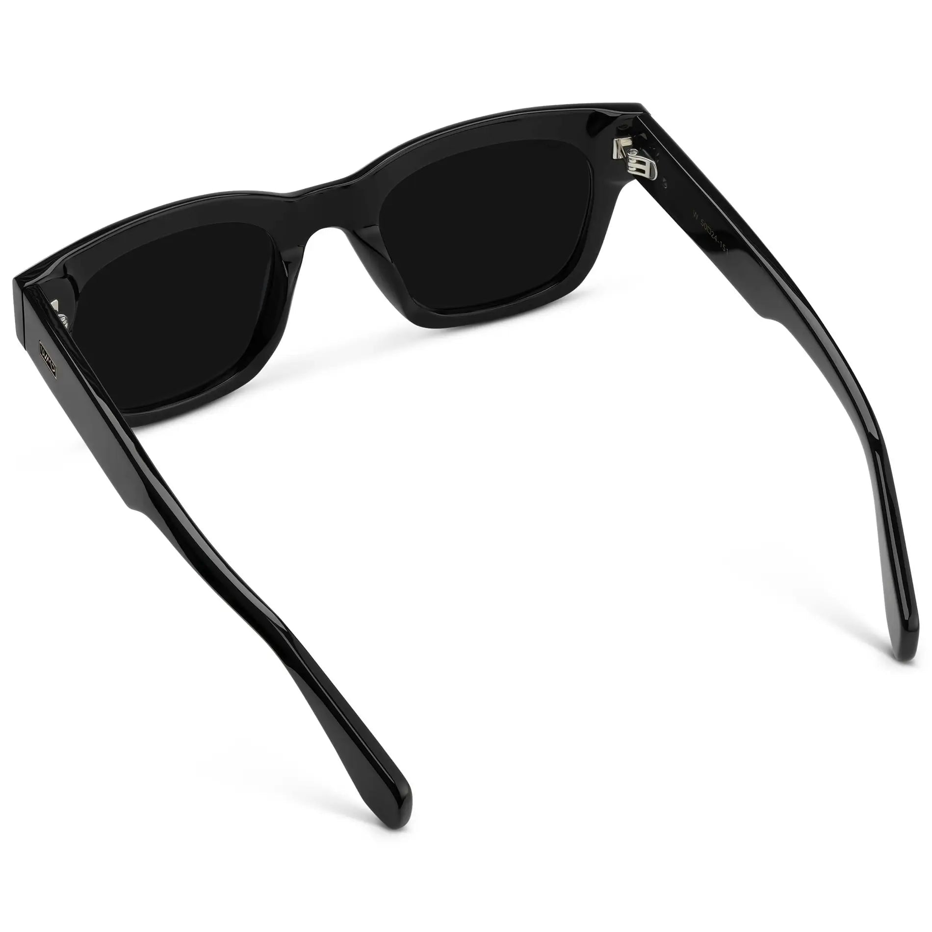 WMP Eyewear Clint Rectangular Polarised Sunglasses - Triple Black - PUNCH Watch & Eyewear - WMP Eyewear
