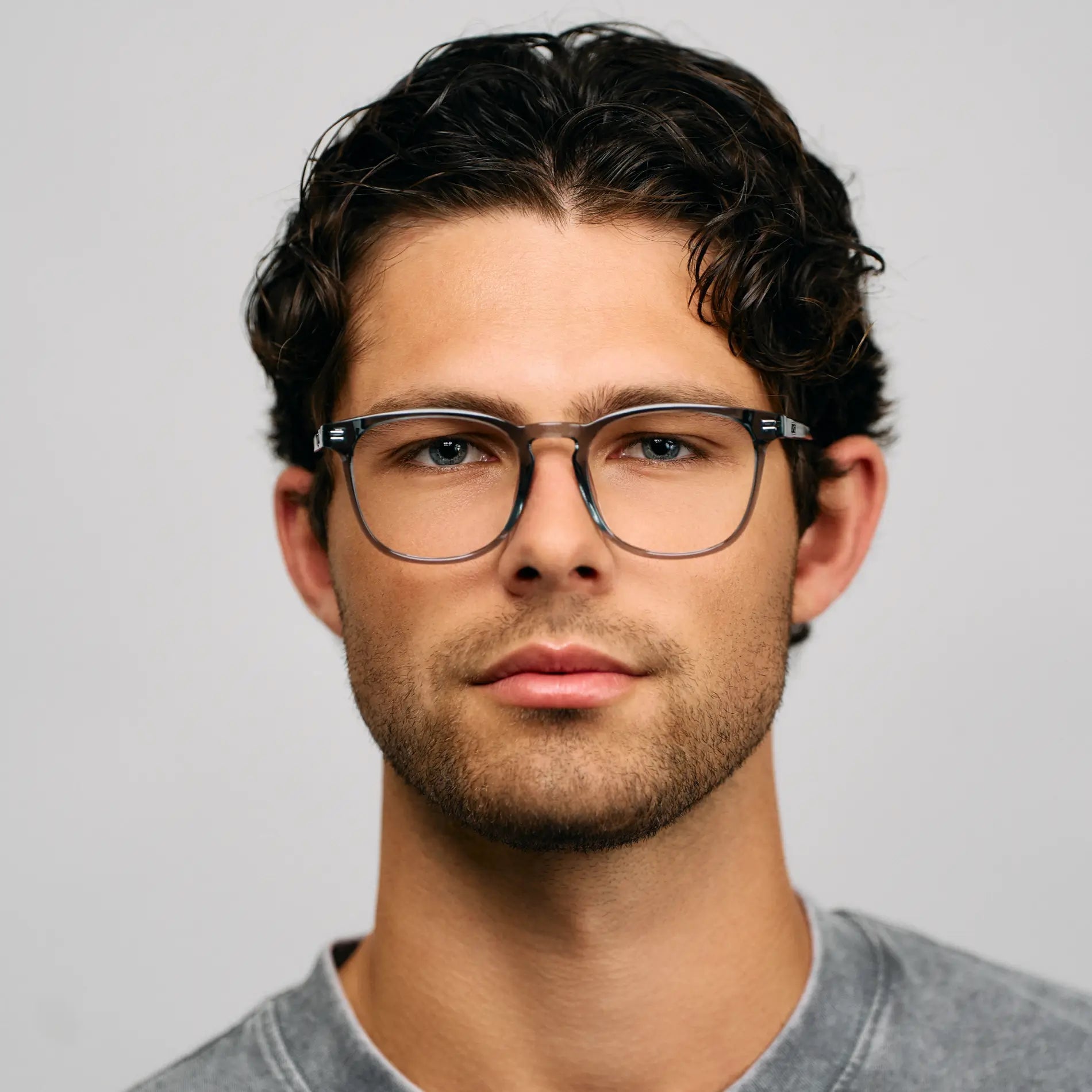 WMP Eyewear NICK Crystal Cadet Grey - Glasses (Frame Only) for Prescription Lenses - PUNCH Watch & Eyewear - WMP Eyewear