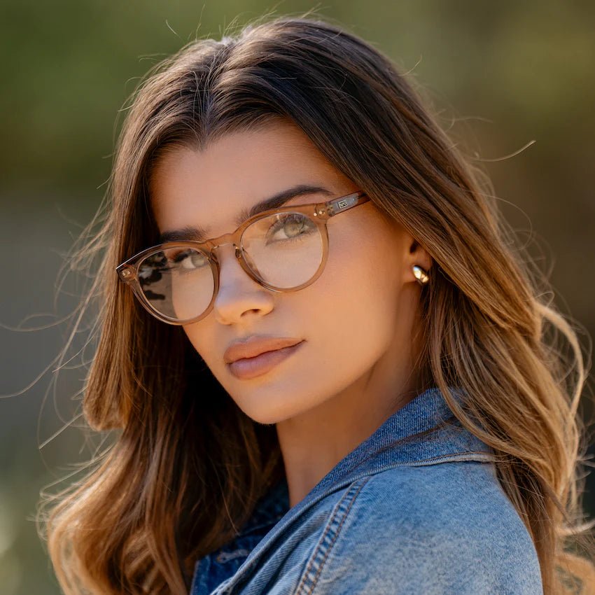WMP Eyewear TATE Light Crystal Brown - Glasses (Frame Only) for Prescription Lenses - PUNCH Watch & Eyewear - WMP Eyewear
