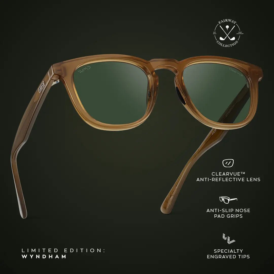 WYNDHAM Men's Golf Sunglasses Dune Brown by WMP Eyewear - PUNCH Watch & Eyewear - WMP Eyewear