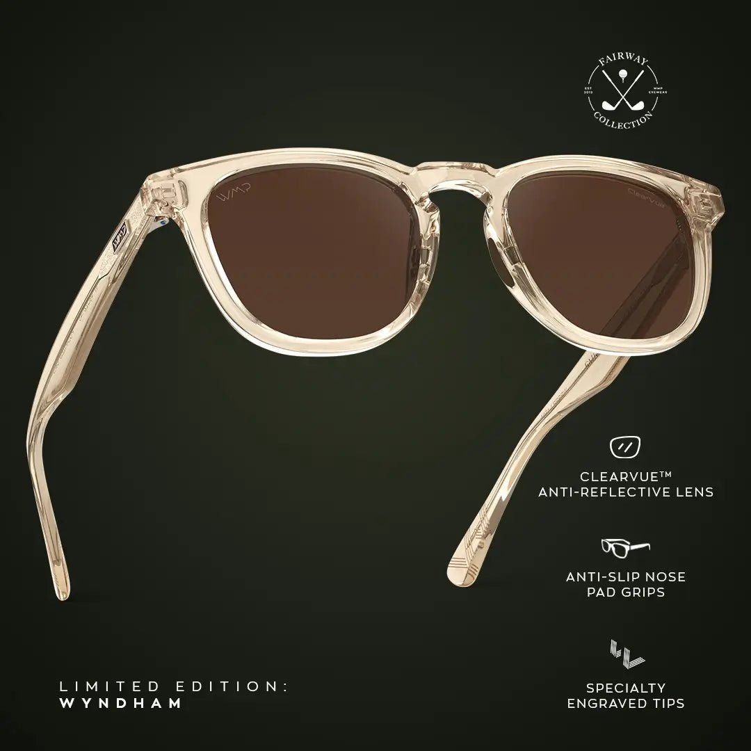 WYNDHAM Men's Golf Sunglasses Sand Brown by WMP Eyewear - PUNCH Watch & Eyewear - WMP Eyewear