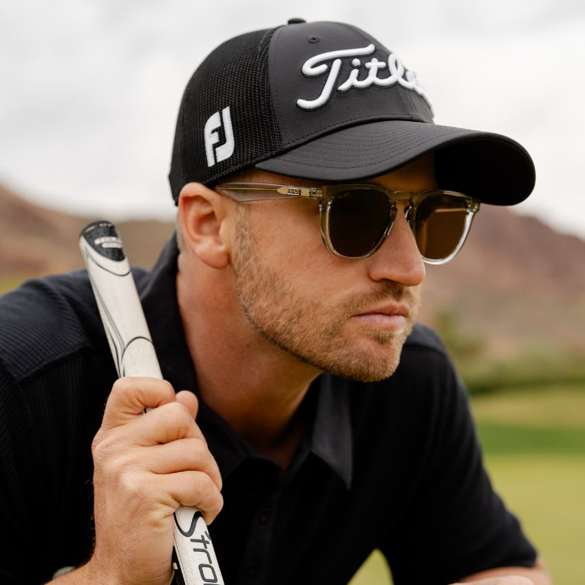 WYNDHAM Clark wearing WMP Eyewear Men's Golf Special Edition Sunglasses