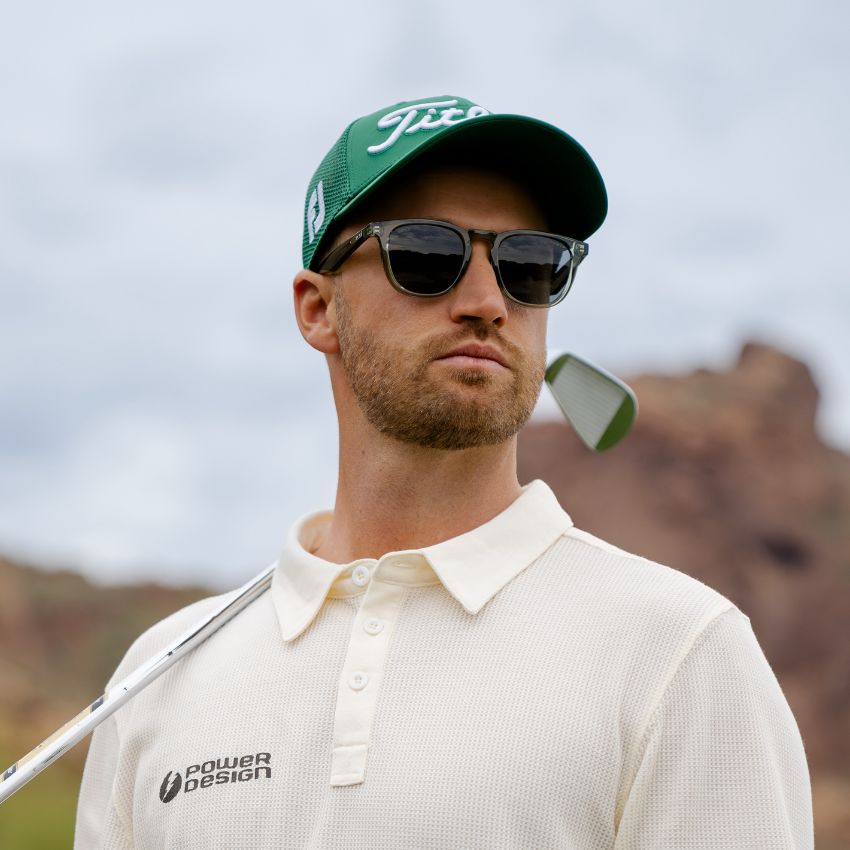 WYNDHAM Men's Golf Special Edition Sunglasses in Crystal Agave by WMP Eyewear - PUNCH Watch & Eyewear - WMP Eyewear