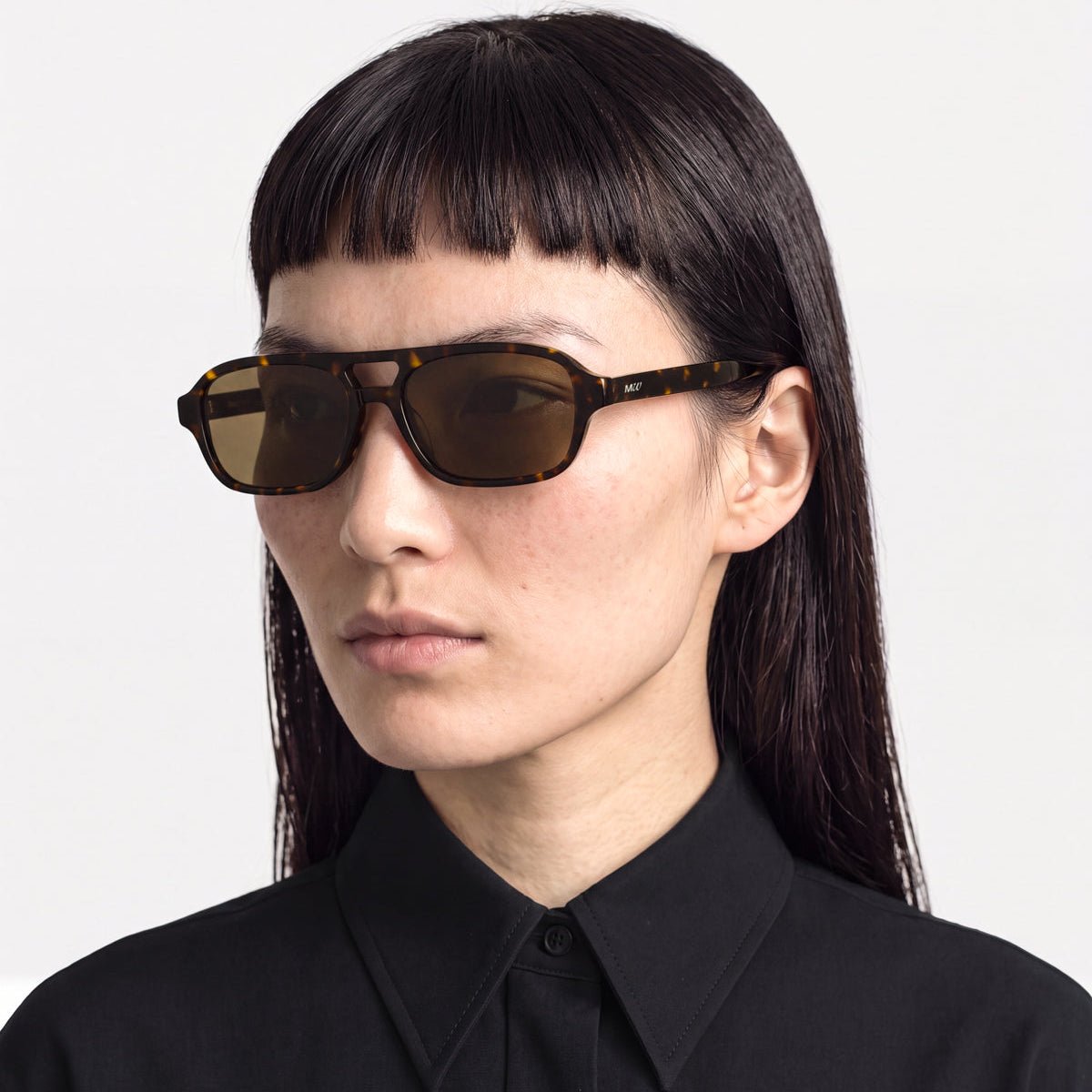 YORI Dark Tortoise Low Profile Aviator Sunglasses fmr BURT by Messy Weekend - PUNCH Watch & Eyewear - MESSY WEEKEND
